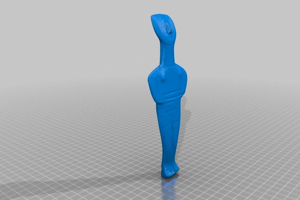 Cycladic Statue 3d Print 3dhub.gr