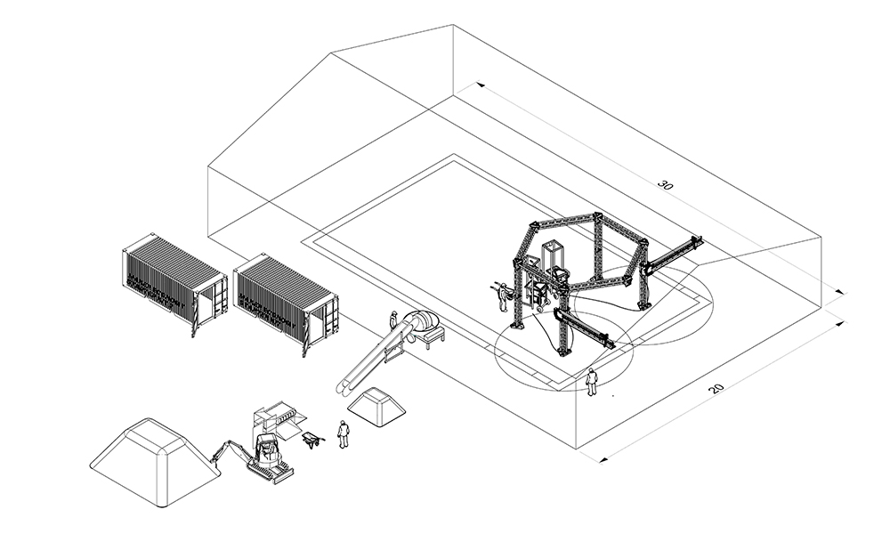 3D Printer Crane Wasp - 3DHUB.gr