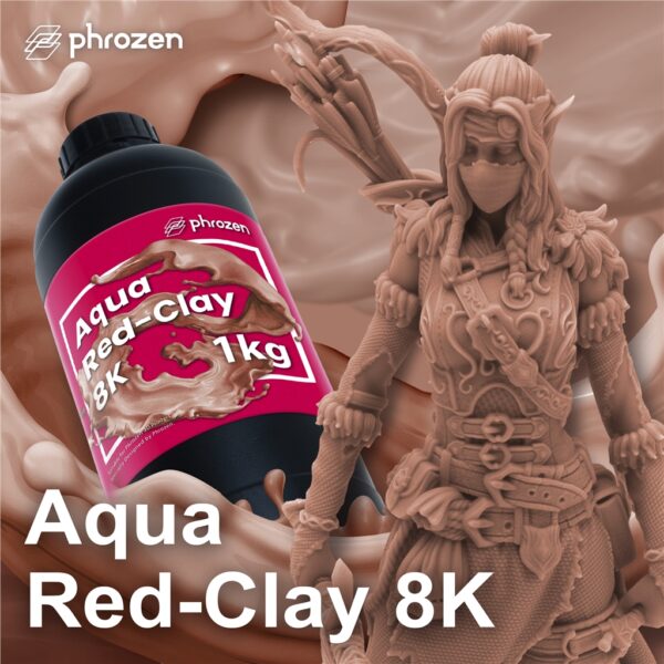 Phrozen Aqua Red Clay 8k resin 3DHUBgr